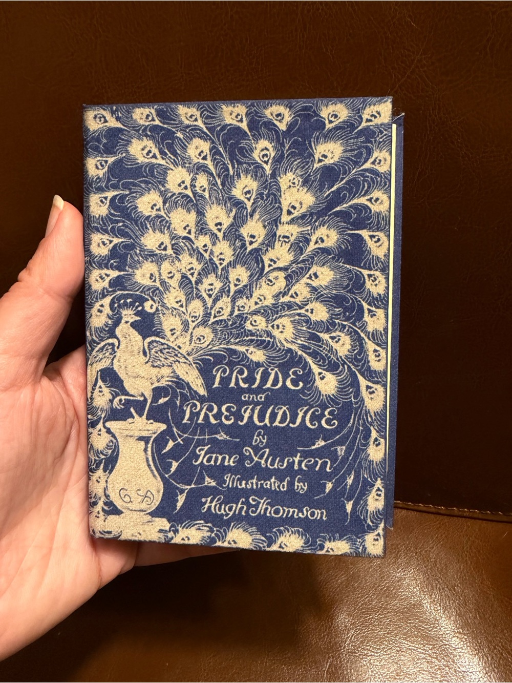 Unique Book Wallet: Pride & Prejudice - Peacock Design